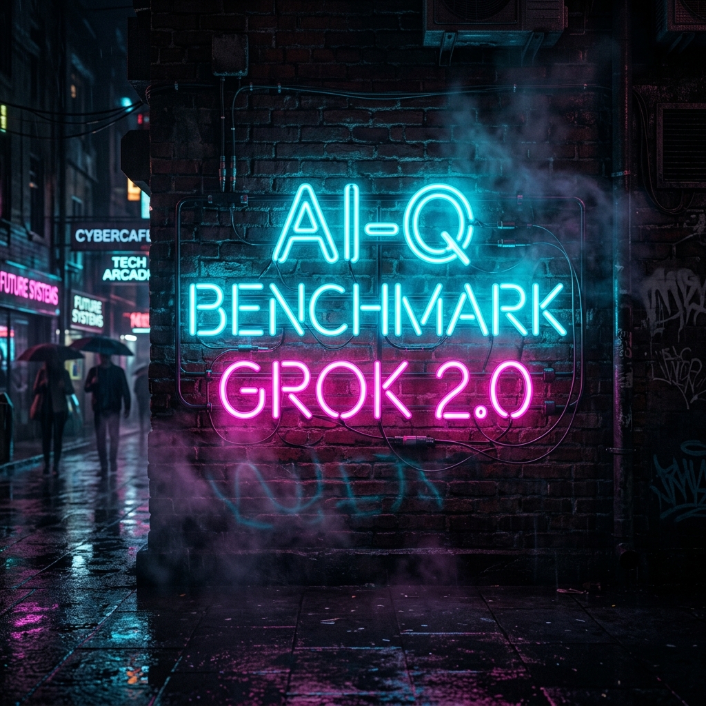 Perfect in-image neon typography generated by Grok Imagine