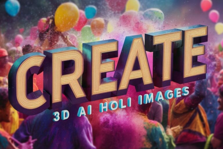 How to Create Happy Holi 3D AI Photos