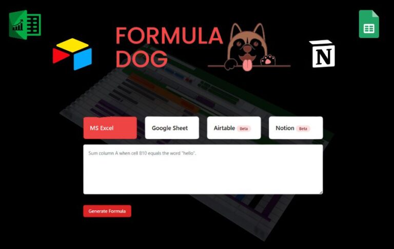 Making Spreadsheets Easy: Your Guide to Using Formula Dog AI 3 Guide to Using Formula Dog AI