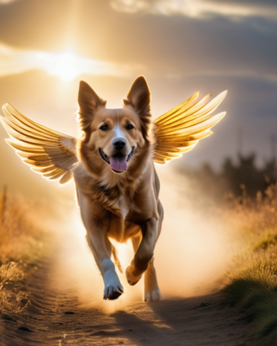 Top 5 Free AI Image Generator Apps for Android 7 a flying dog