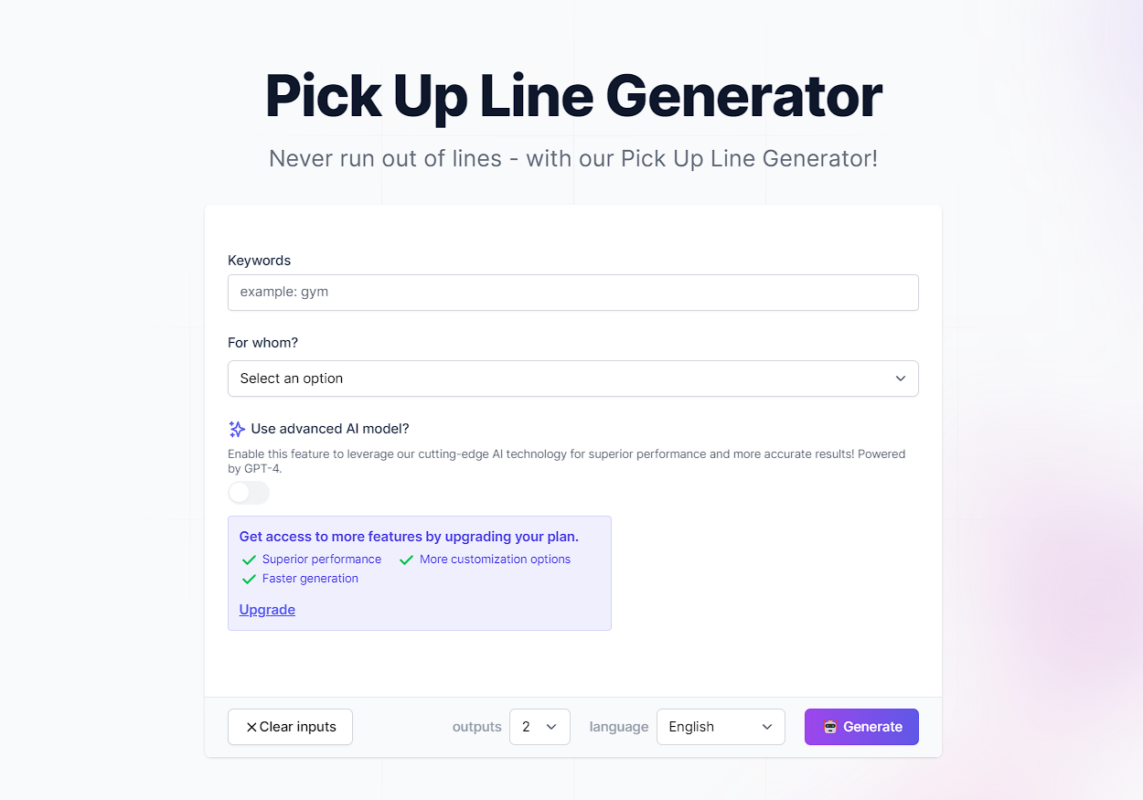 The Best AI Pick Up Lines Generator in 2024 6 The Pickup Line by Easy Peasy AI
